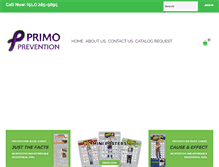 Tablet Screenshot of primoprevention.com